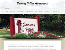 Tablet Screenshot of fairwayvillasapartments.com
